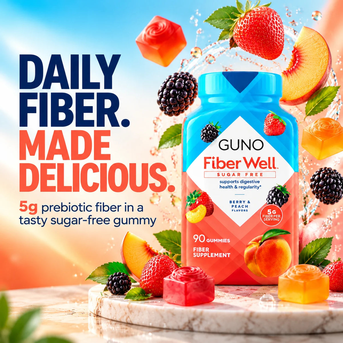 GUNO® Sugar-Free Fiber Gummies