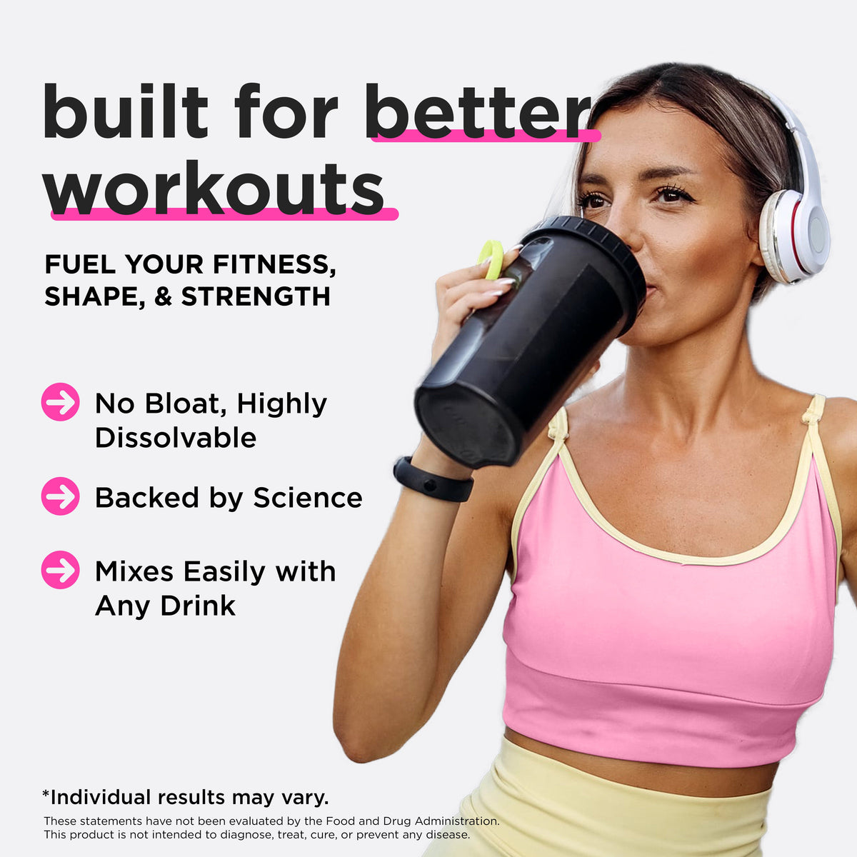 Support Stronger Workouts with Creatine + Collagen